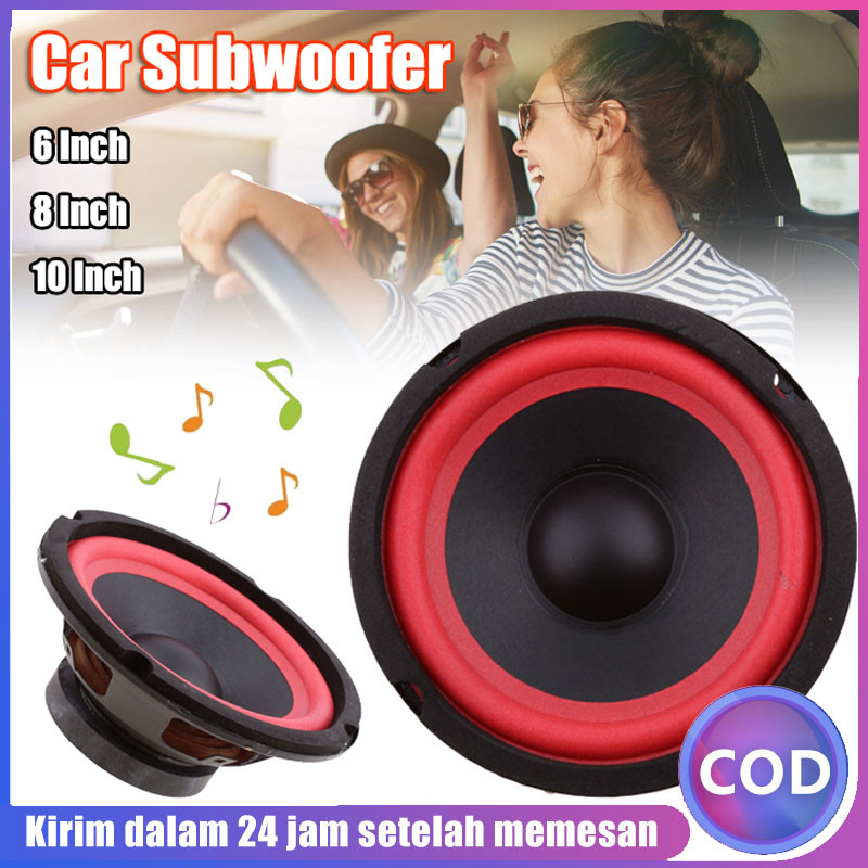 Speaker Subwoofer Mobil 6 Inci 8 Inci 10 Inci Subwoofer Subwoofer Speaker Kelas Menengah Mobil Speak