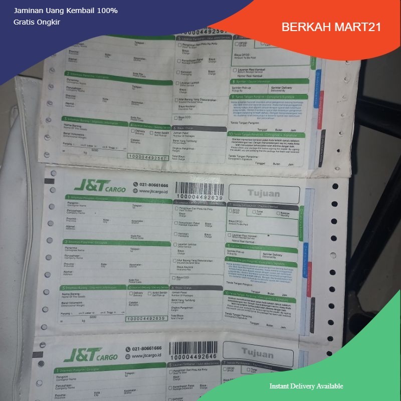 

Kertas Thermal JNT Cargo Resi Manual