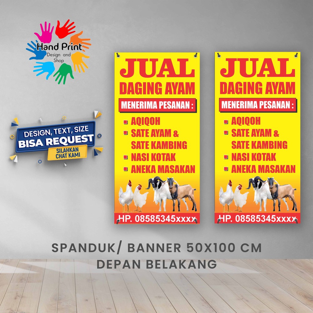Spanduk Banner Toko Rumah Sunat Anak Gratis Memesan Desain Sepasang
