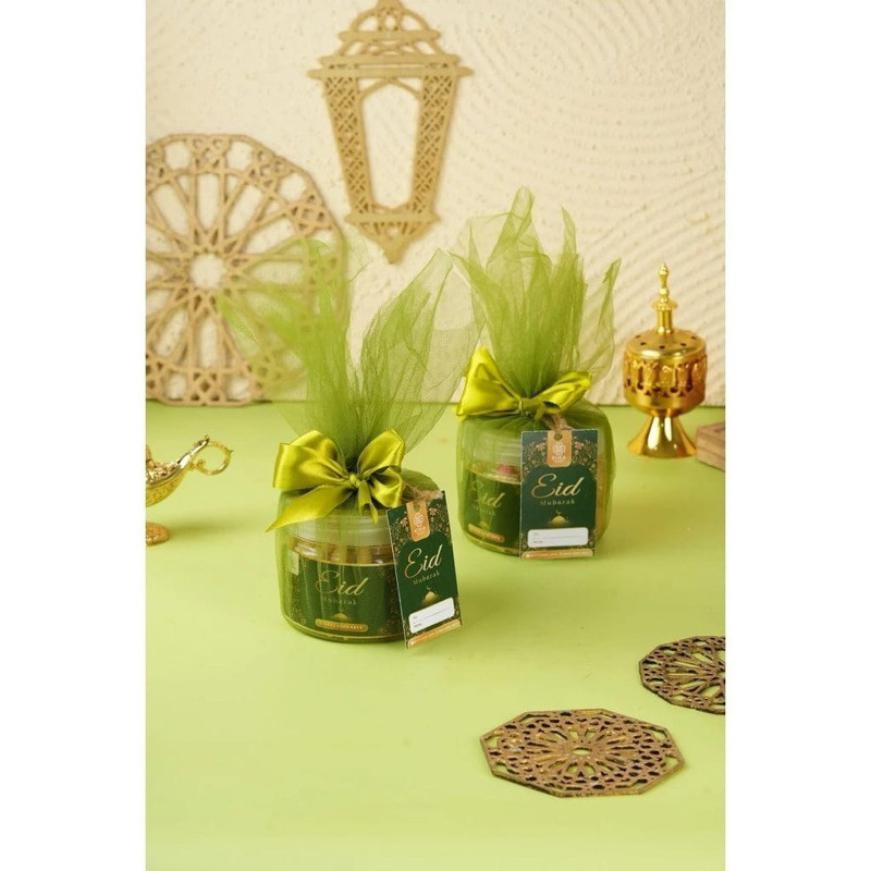 

WORDGIFT READY STOCK Hampers Premium Snack Packaging With Tile Ribbon Single / Kue Kering Special Wisman Idul Fitri / Lebaran