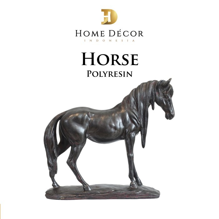 Decoration Patung Kuda - Pajangan Patung Kuda Penambah Hiasan Dekorasi Meja Pajangan berbentuk Patun