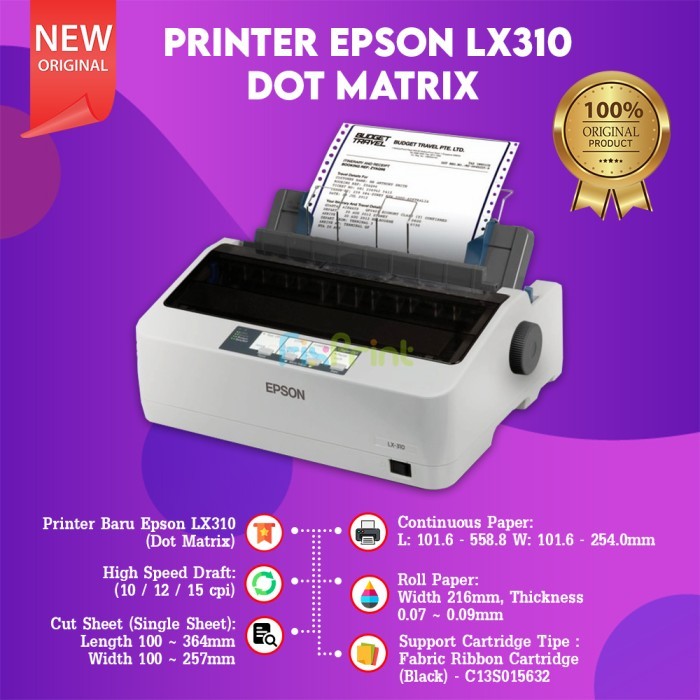 Printer Epson Dot Matrix LX-310 LX310 GARANSI RESMI EPSON