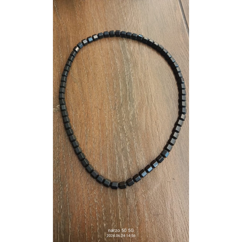 Jaco Kalung Terapi Kesehatan Pria Wanita Kalung Tasbih Black Jade