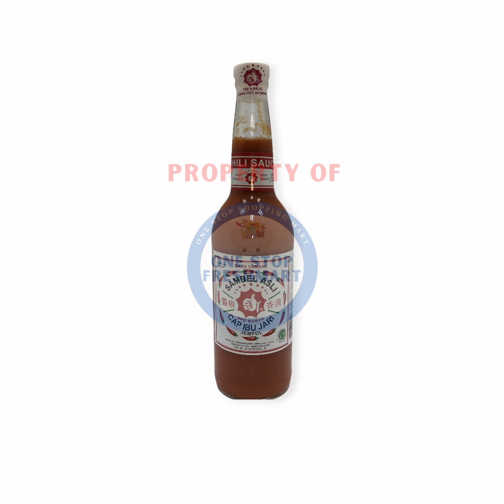 

SAUS SAMBAL JEMPOL CAP IBU JARI 600ML / SAMBEL JEMPOL CAP IBU JARI 600ML
