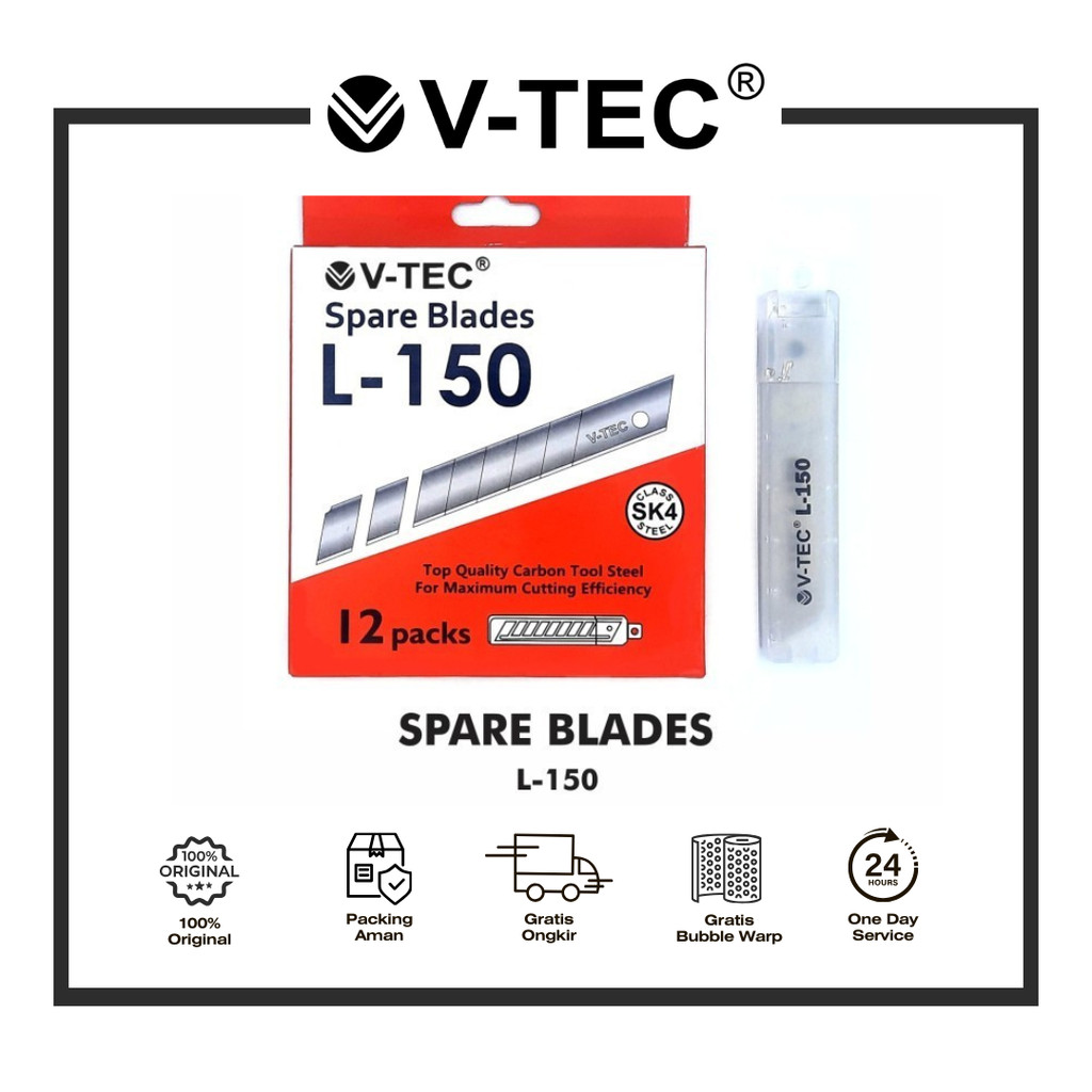 

V-TEC REFILL CUTTER L-150 PCS / TUBE