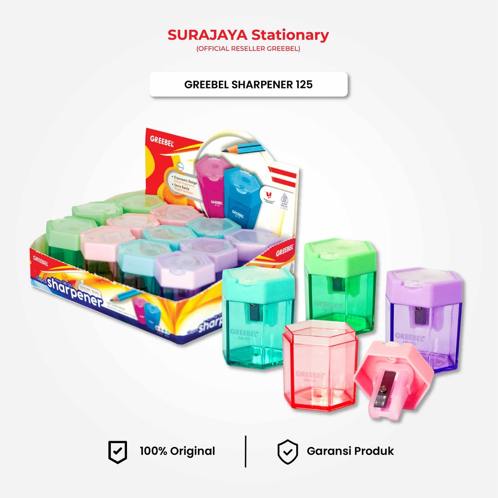 

Rautan Pensil Greebel Serutan Sharpener 125 (PCS) / Rautan Pensil