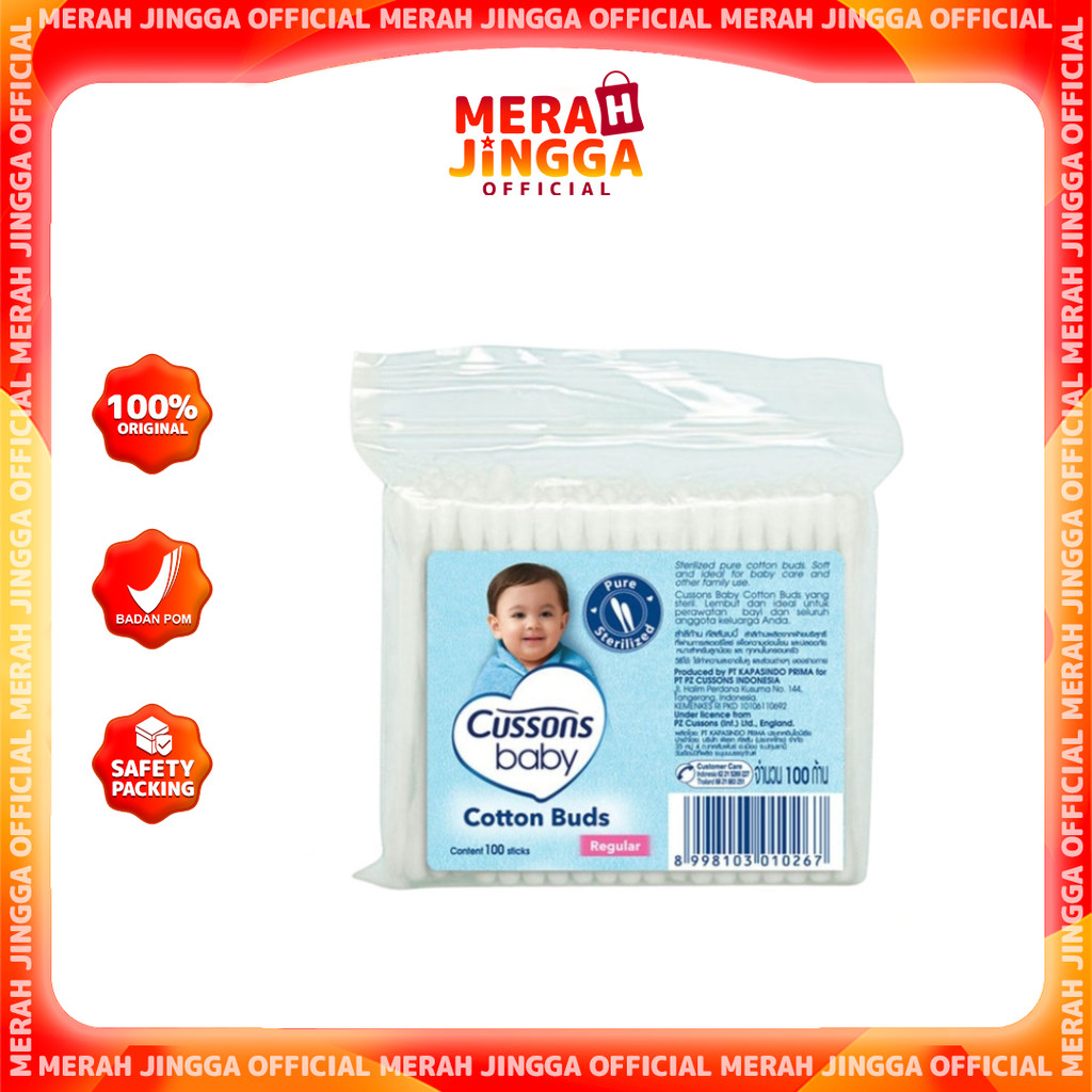 Cussons Baby Cotton Bud  - Pembersih Telinga Bayi | Merah Jingga Official