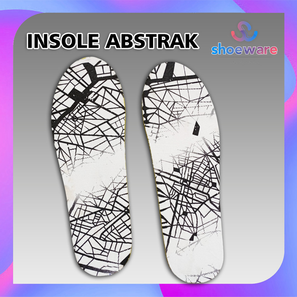 Insole Sepatu Memory Foam Ortholite Alas Kaki Empuk Busa Abstrak Nyaman