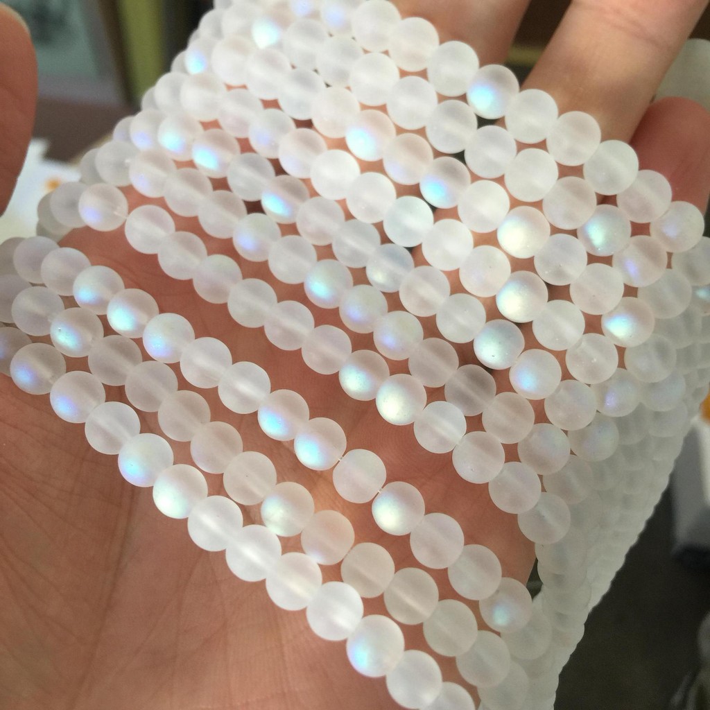 

Round Matte Moon Light Color 4mm 6mm 8mm 10mm Crystal Glass Loose Beads Lot For Jewelry Making DIY Craft Bracelet Findings