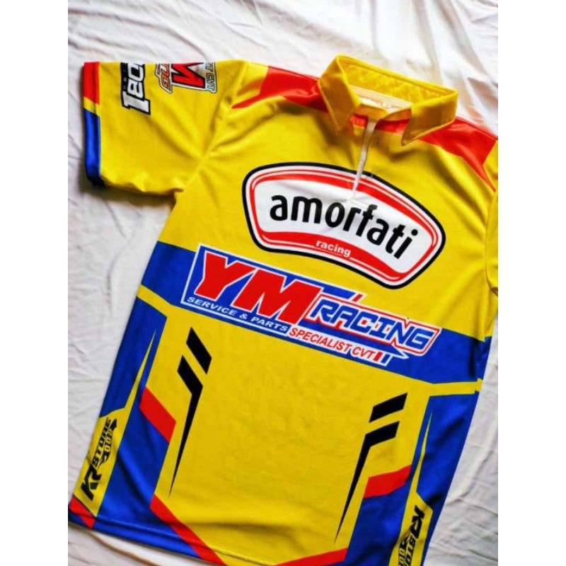 KAOS BALAP - Jersey Racing Custom Nama Nomor Nama Team Simple Keren Amorfati YM Racing Jersey Team J