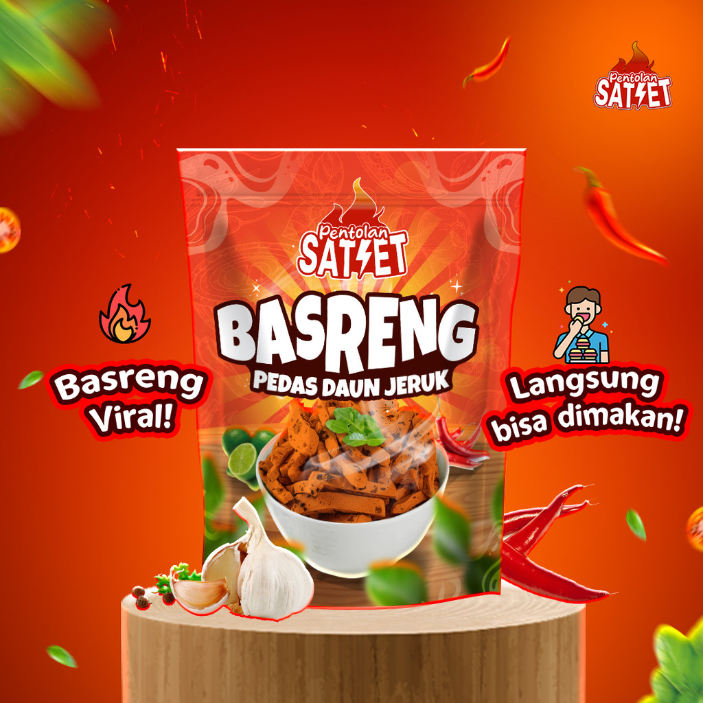 

Pentolan Satset Basreng Pedas Daun Jeruk