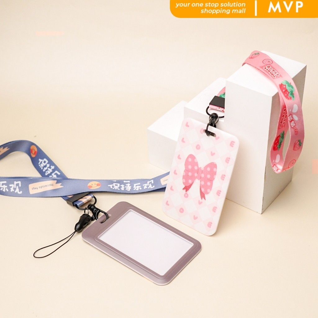 

MVP Gantungan Kartu Name Tag Motif Kawai Korea ID Card Holder Motif