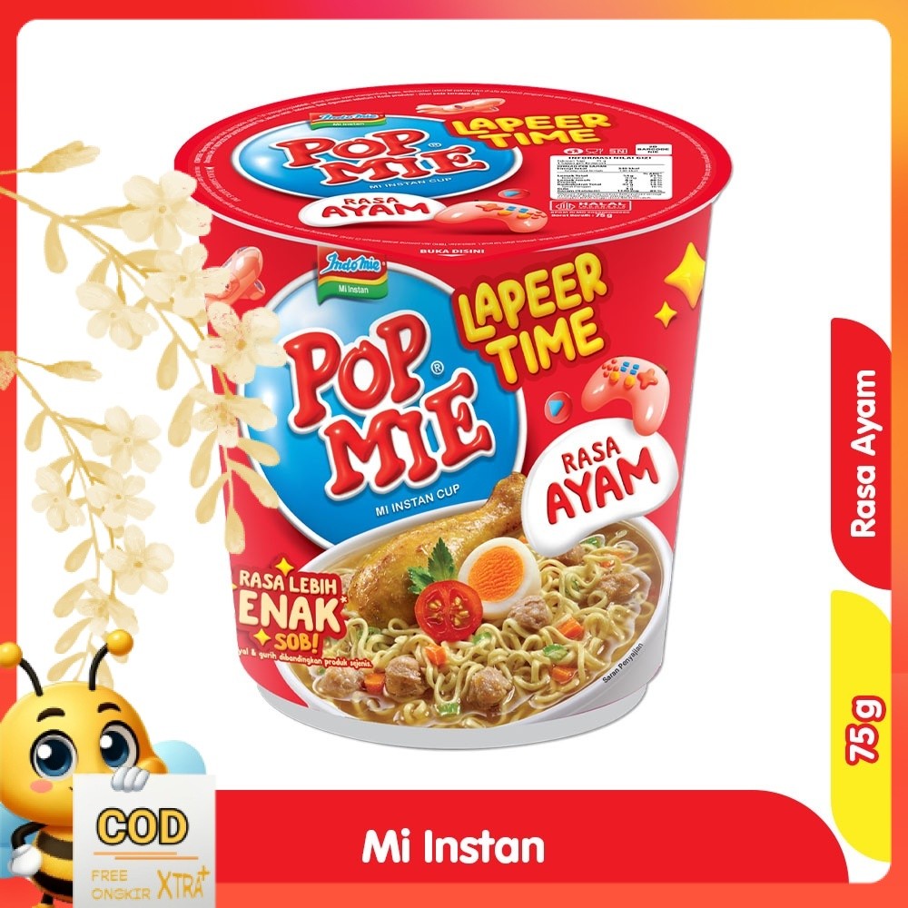

Pop Mie Mi Lapeer Time Instan Cup Ayam 75 g