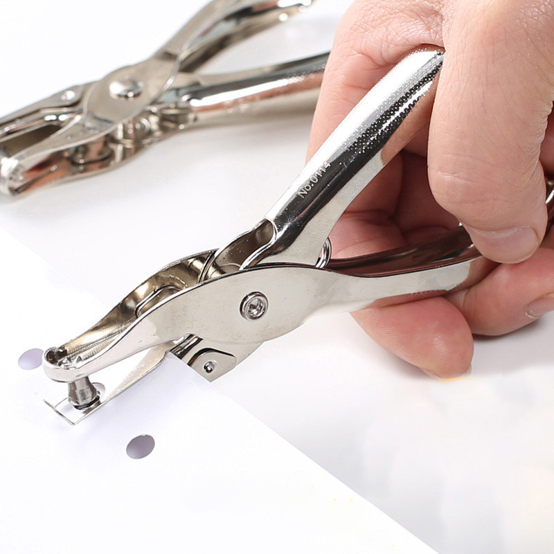 

1Pcs 6mm Metal Pore Diameter Punch Pliers Single Hole Puncher Hand Paper Scrapbooking Punches 1-8 Pages Paper Hole Puncher Tools