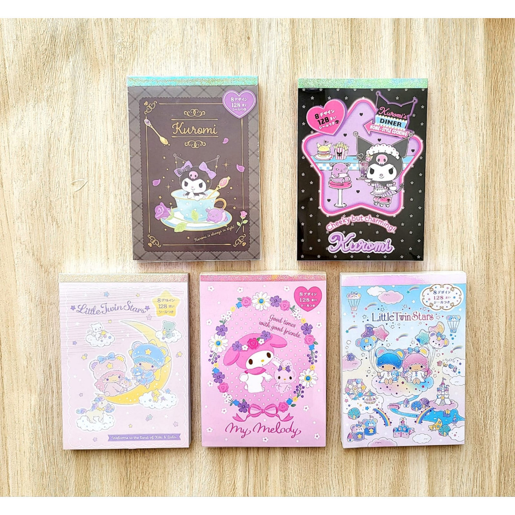 

Buku Memo Tebal Free Stiker Uk 15x10.5cm Kuromi Cinnamoroll Melody LTS Sanrio