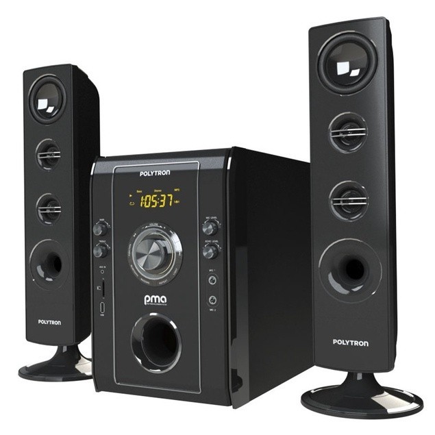 Promo Polytron Speaker PMA 9526 WARNA BLACK GOLD Bluetooth ada Radio Free ongkir
