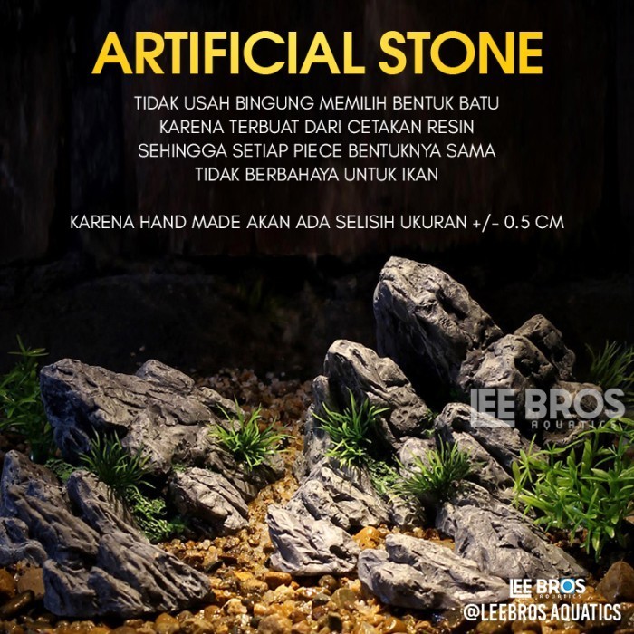 ✨LARIS✨ -Batu Seiryu Aquascape Imitasi / Batu Aquascape / Hiasan Aquarium - Seiryu Paket A