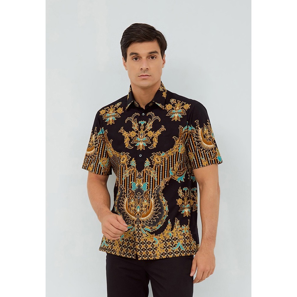 promo ✨ -Alisan Kemeja Lengan Pendek Batik Reguler 10661 BTKRG10661MERAHSS - Merah, S