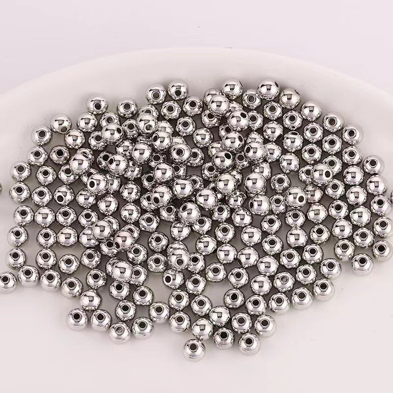 Manik CCB Mote Bulat Silver Beads 5 g 3/4/5/6/8mm | Kode : ACC06