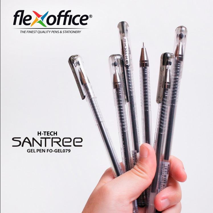 

Flexoffice Pulpen H-Tech Santree 0.3mm Hitam FO-Gel079