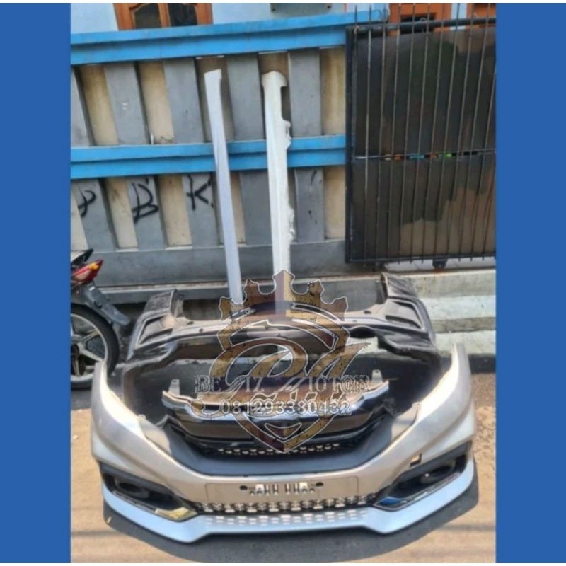 Bemper Bumper depan belakang set Grill Trisplang Honda Mobilio RS Facelift