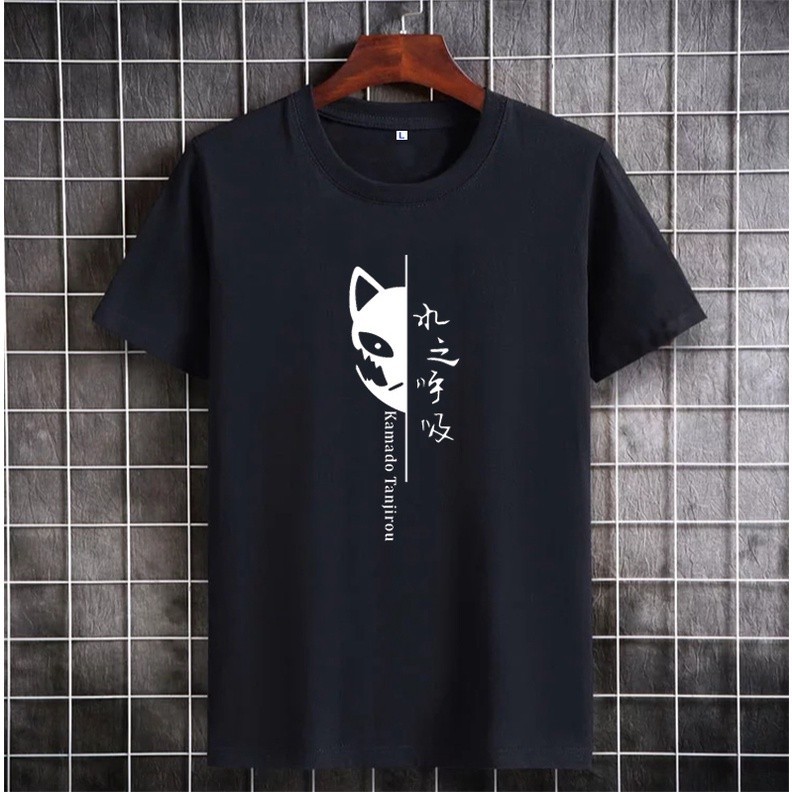 Kaos Pria distro Sablon Digital Gambar Demon Slayer / Kaos distro Anime