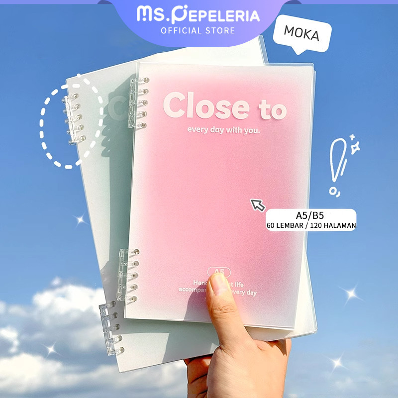 

Notebook Buku A5 B5 /Lose Leaf Binder Ring Notebook -Ms.Pepeleria