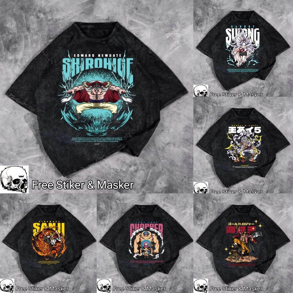 OVERSIZE T-SHIRT WASH / BAJU KAOS OVERSIZE WASH PRIA DISTRO TERLARIS