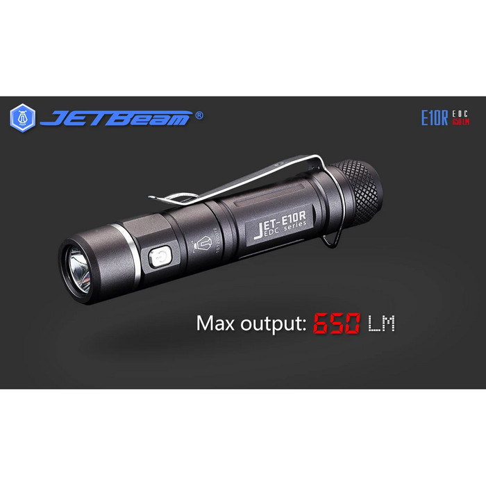 JETBeam E10R Senter LED CREE XPG3-S4 650 Lumens Hitam
