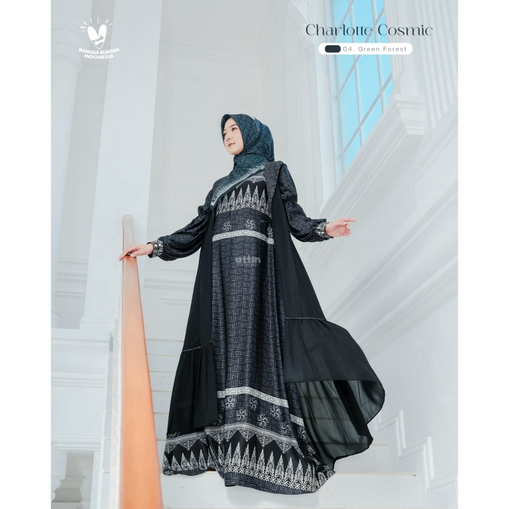 ATTIN - Charlotte dress terbaru by attin gamis mewah Basic material menggunakan bahan Royale Silk