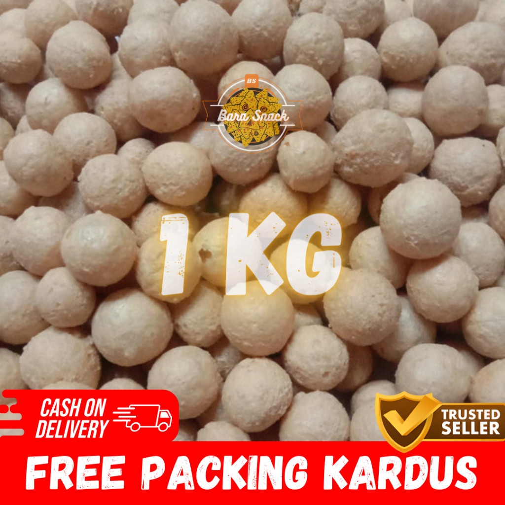 

[ 1KG ] Tahu Bulat Kering Mini Gurih Premium / Camilan Snack Kiloan Murah -K