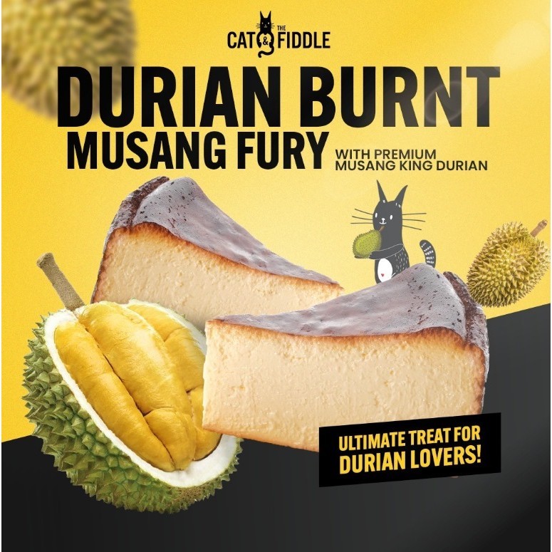 

Cat & The Fiddle Musang Furry Duriant Burnt Wholecake - FREE Cake
