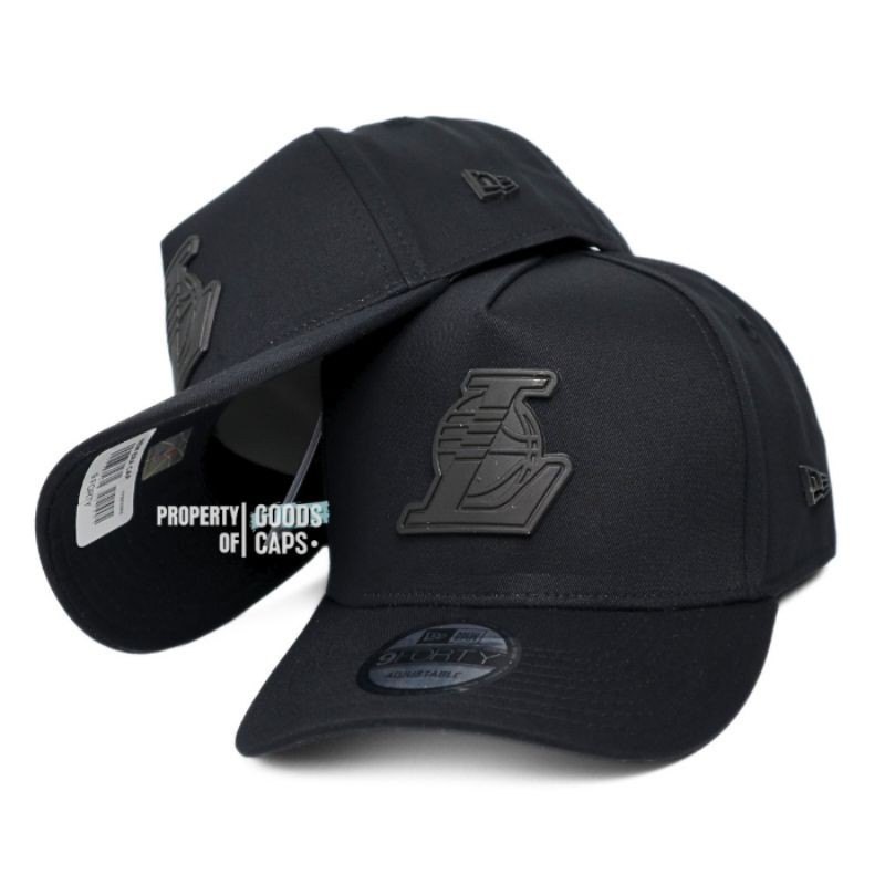 Topi Baseball Los Angeles Lakers Metal Badge Logo Besi NBA Full Tag Premium