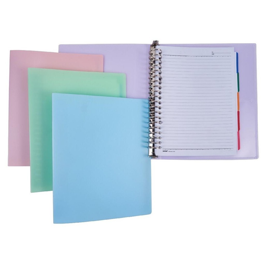

BINDER NOTE POLOS / BERGAMBAR NEON PASTEL KECIL A5 20 RING - JOYKO
