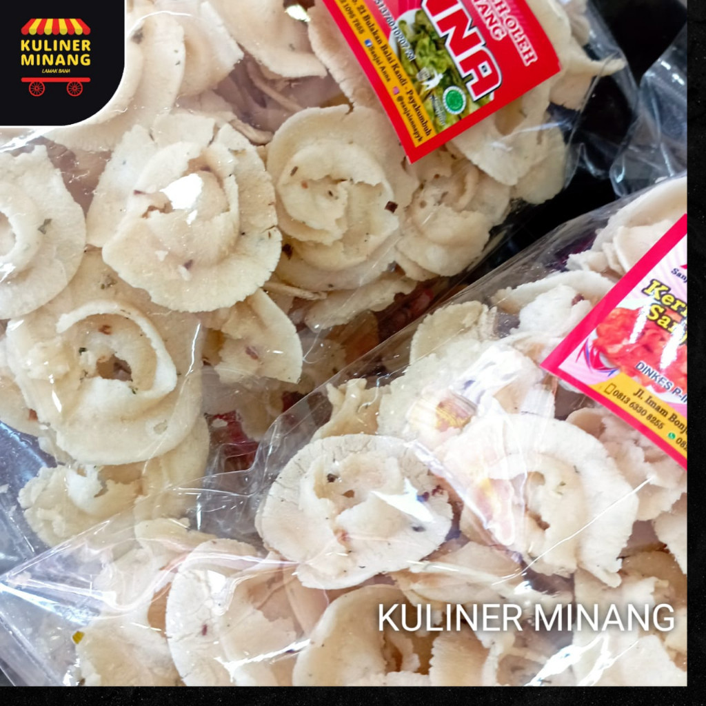 

Krupuk bungo durian anna Cemilan Khas Kuliner Minang