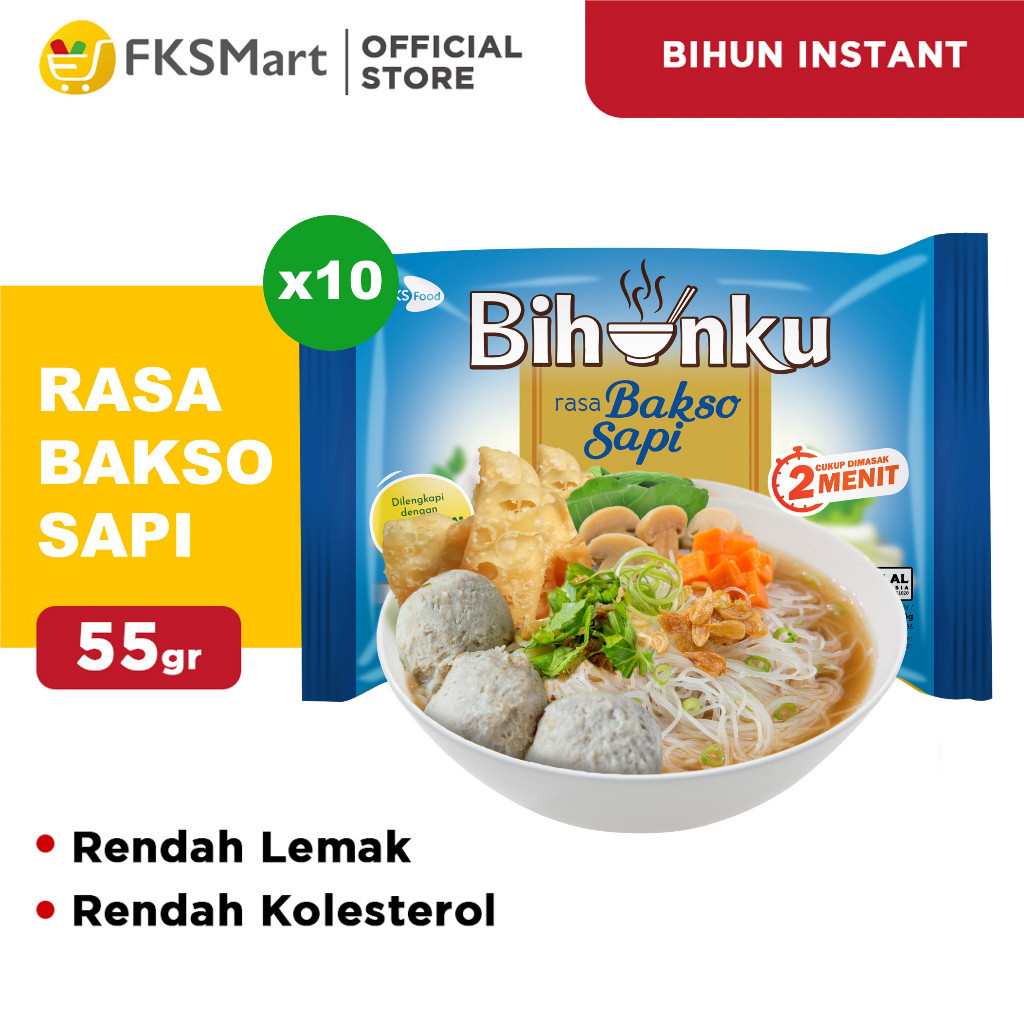 

Bihunku Bakso Sapi Paket Isi 10 TM