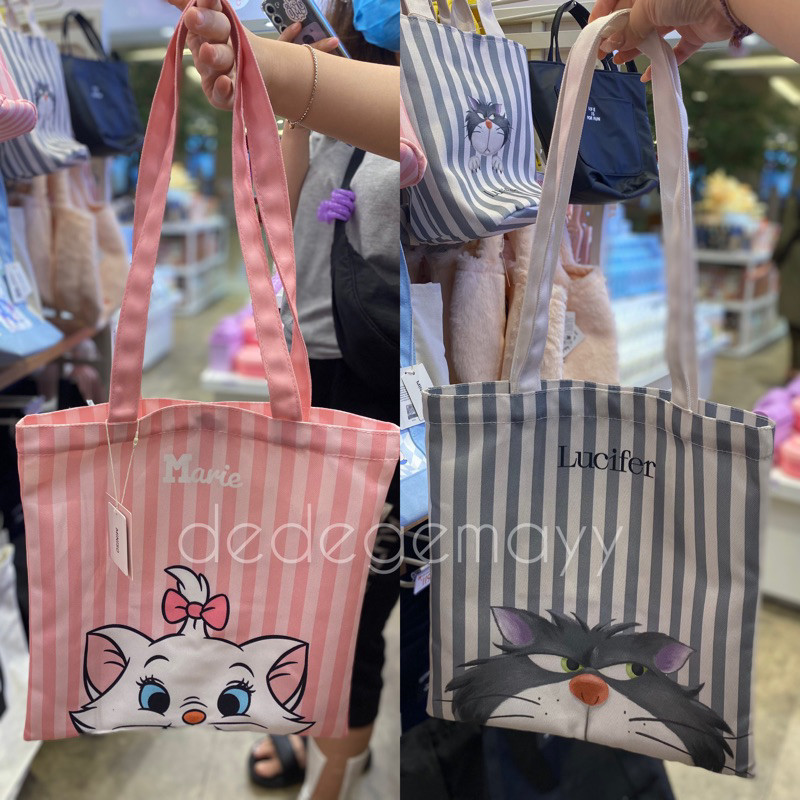 MINISO x Disney - Tote Bag DISNEY CAT Collection MARIE / LUCIFER (33x36cm)