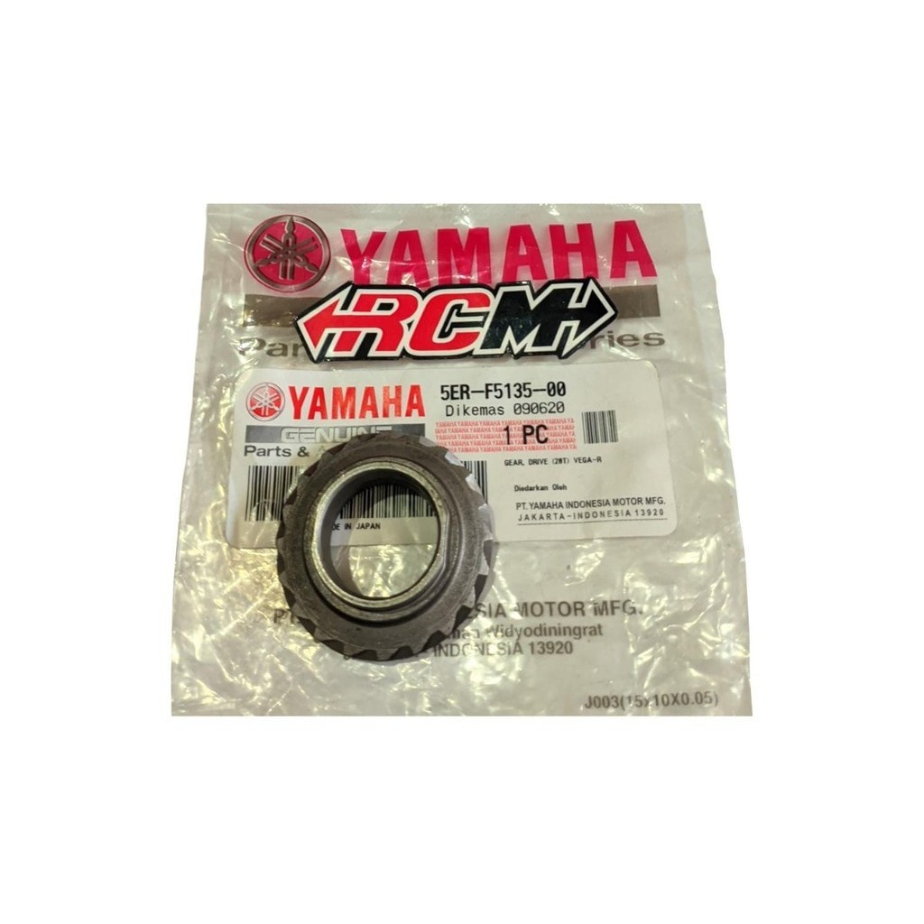 5ER-F5135-00 GEAR GIR DRIVE 20T VEGA R VEGA ZR ORI ORIGINAL YAMAHA YGP ASLI
