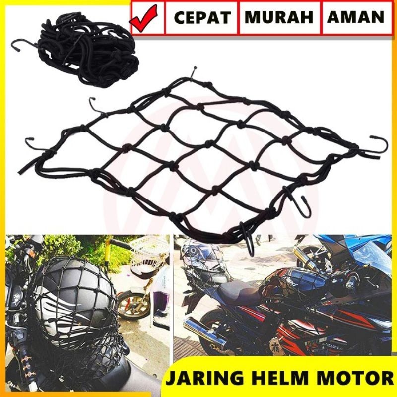 [ FURMOTOR ] KELFIN MOTOR - JARING HELM MOTOR JARING HELMET JARING BARANG TALI JARING PENGIKAT BARAN