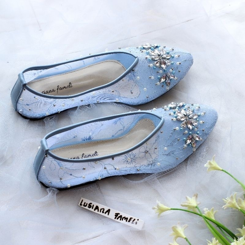 𝑳𝑼𝑺𝑰𝑨𝑵𝑨 𝑯𝒀𝑼𝑵_𝑵𝑨𝑬𝑹𝑰 | Sepatu pantofel pengantin heels kondangan payet heels wedding sendal wanita beb