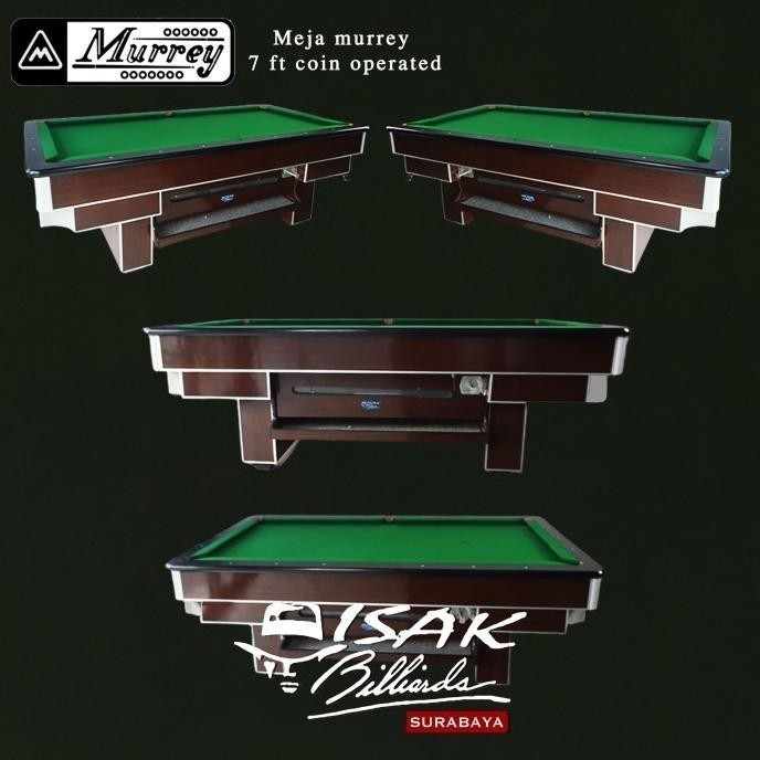 promo spesial Meja Billiard Murrey 7 ft Bola Kecil / Tanggung Marmer - Meja Billiar