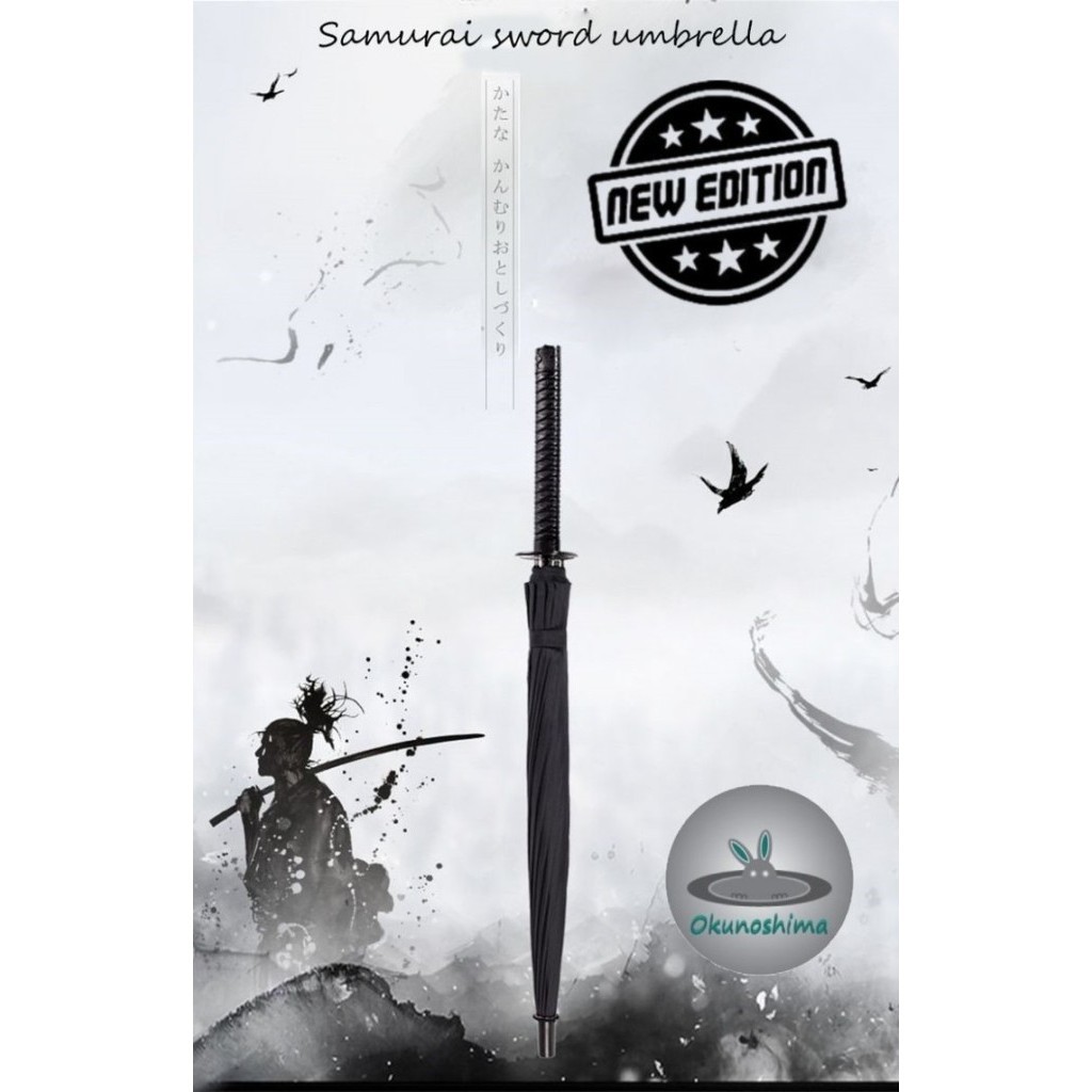Japanese Samurai Katana Umbrella Payung Jepang Samurai Katana - B062