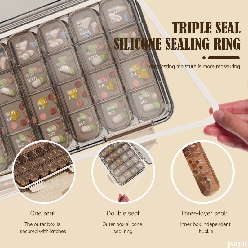 Obat Tahan Lembab Kotak Obat Kapasitas Besar Kotak Obat Tersegel Kotak Subkemas