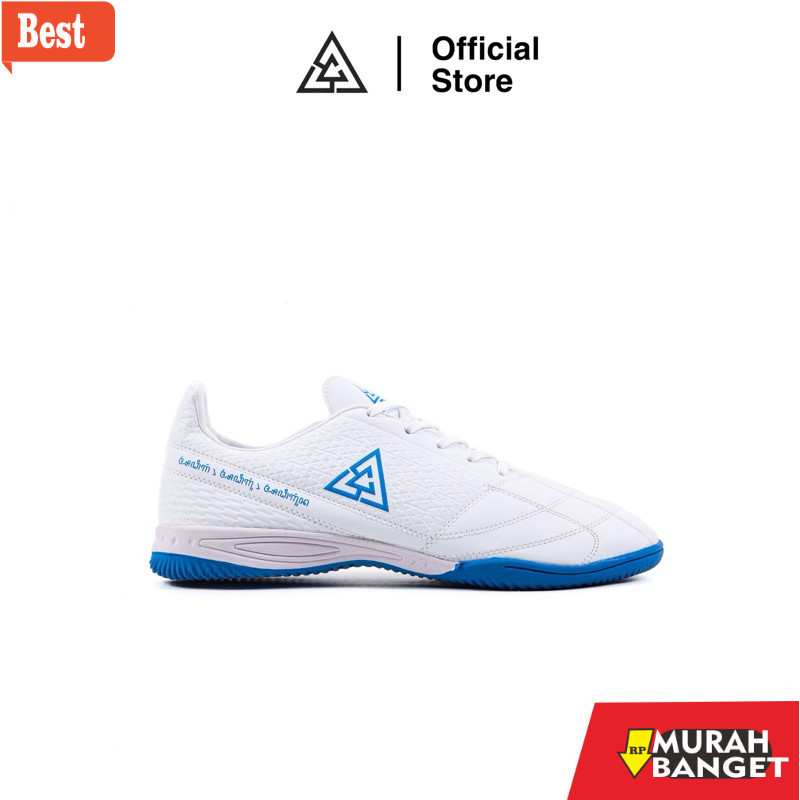 Sepatu futsal kekinian APHA - Sepatu Futsal Apha Genesis Putih Biru