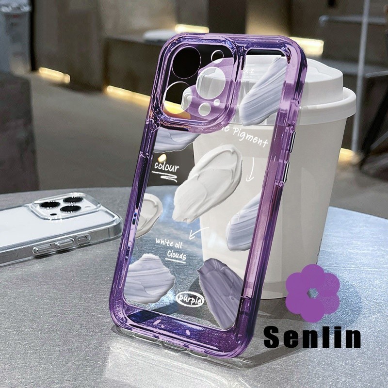 INS Small Flower Casing ponsel transparan Case For Samsung S26 Plus Ultra A57 A37 5G  A56 5G A36 A07