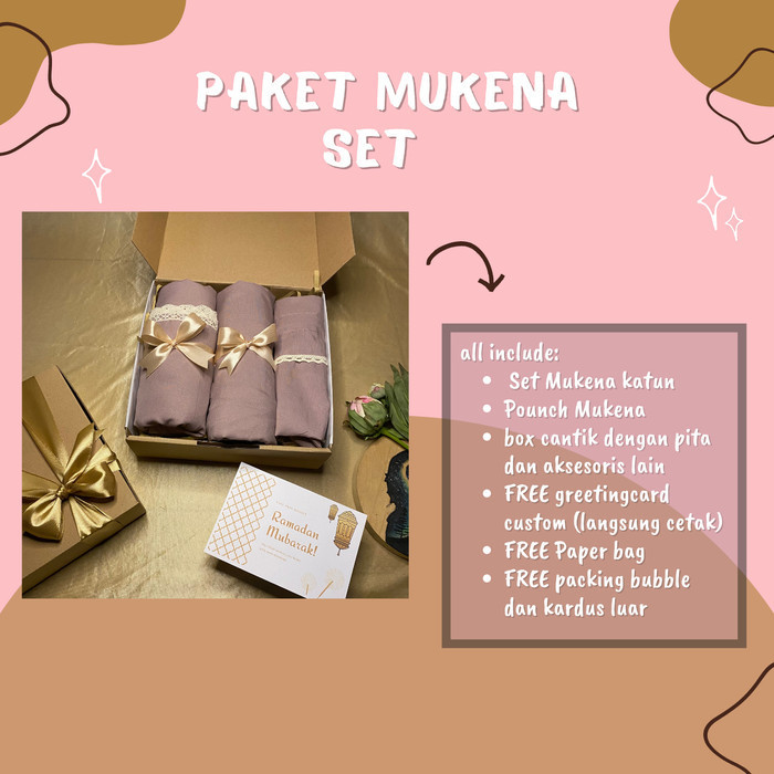 

(NEW) -[ HAMPERS MUKENA ] KADO HADIAH MUKENAH ANANDARU GIFT LEBARAN PUASA - SET B, WARDAH