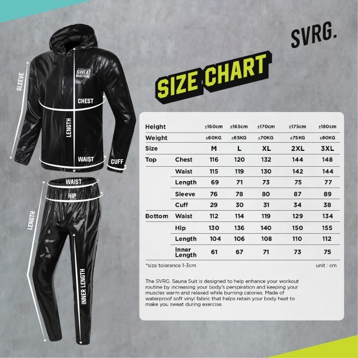 MurMer-pipit_id1 SVRG Sauna Suit | Setelan Jaket Olahraga Sport Unisex Pria Wanita - Sauna Suit, 2XL