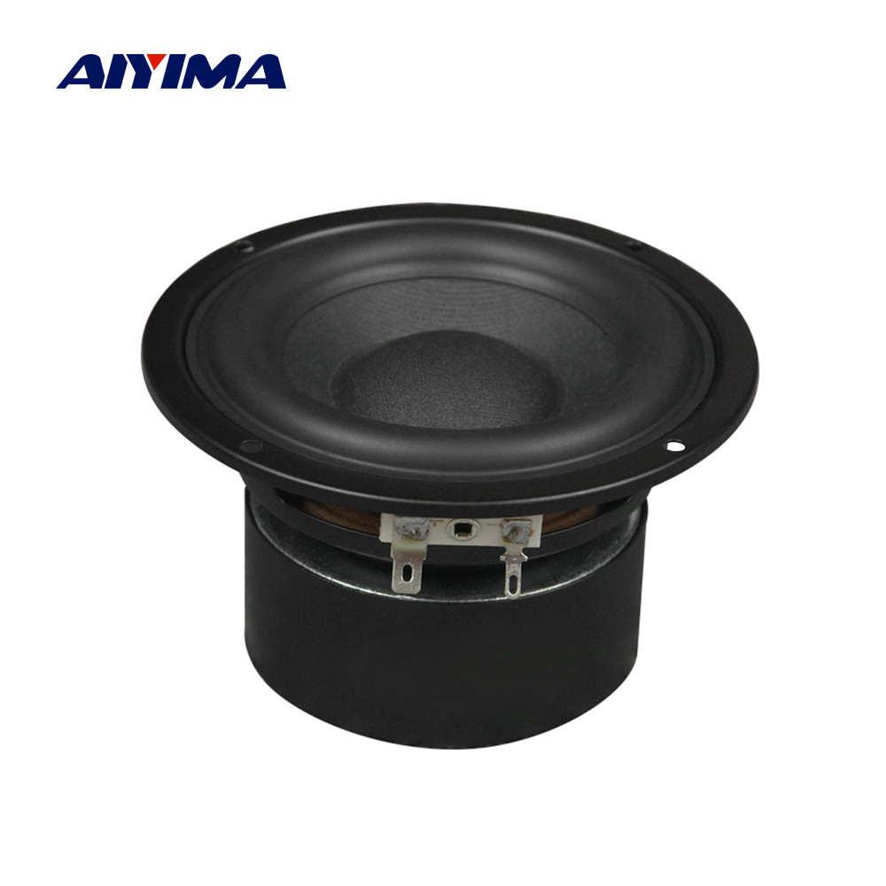 AIYIMA 4 Inch Subwoofer Speaker 4 8 Ohm 45W Woofer Speaker Long Stroke Bass Sound Loudspeaker DIY 2.