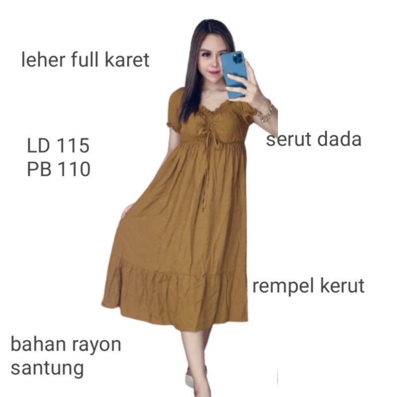 Daster Elsa ikatan cinta viral 2021 daster Elsa Rayon/dress andin daster andin/DRESS ELSA FULL KANCI