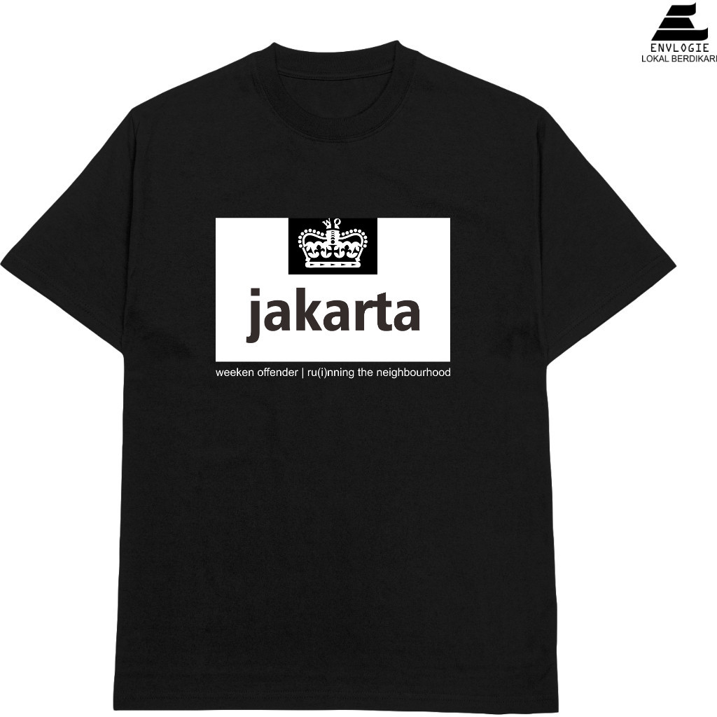 FestKaos t-shirt kaos casual persija jakarta weekend offender hitam lengan pendek